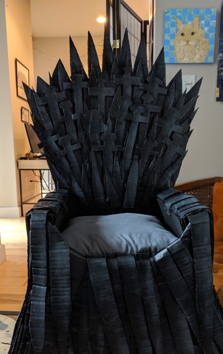 Game of Thrones Cardboard Iron Throne