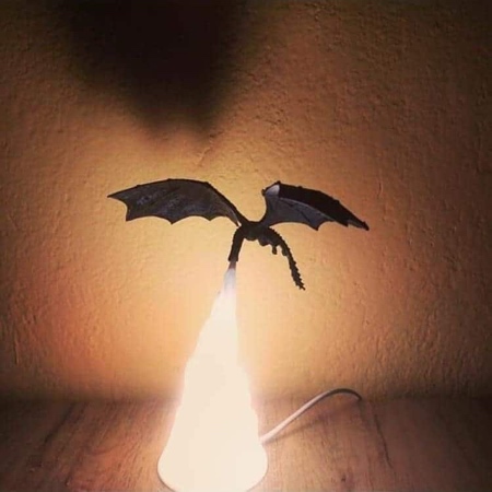 Fire Dragon Lamp