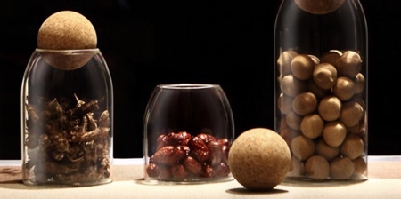 Round Cork Jars