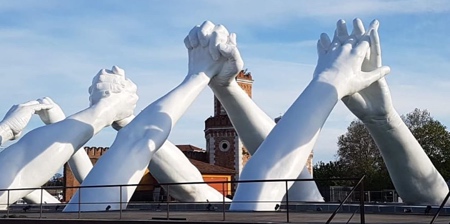 Giant Arms in Venice