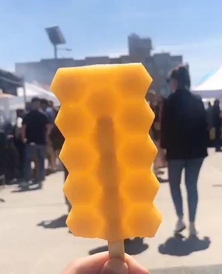Geometric Kombucha Popsicle
