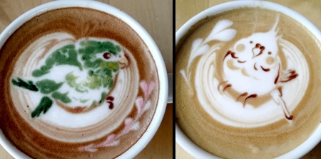 Birds Coffee Art