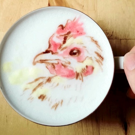 kunit92 Birds Coffee Art