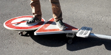 Traffic Sign Skateboard