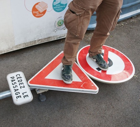 Road Sign Skateboard