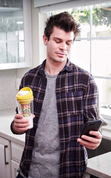 Portable Cereal Cup