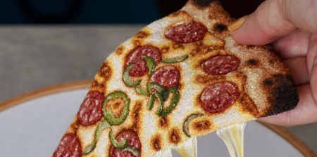 Embroidered Food