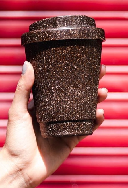 Cups Made of Coffee Grounds