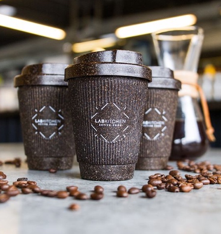 Cup Made of Coffee Beans