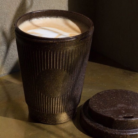 Cup Made of Coffee Grounds