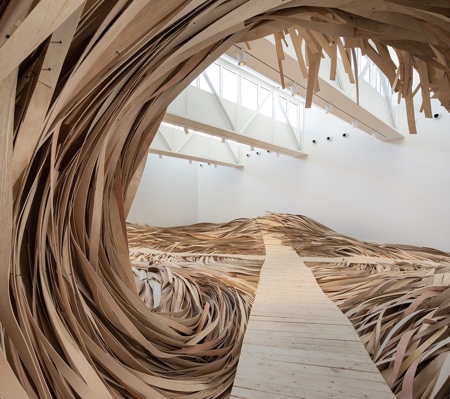 Wooden Ocean Waves