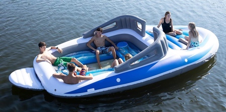 Inflatable Boat Pool Float