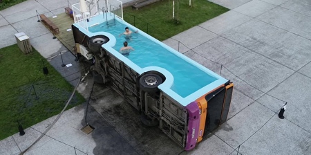 Bus Swimming Pool