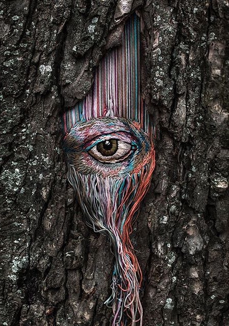 Diana Yevtukh Tree Embroidery