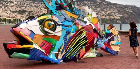 Plastic Waste Sculptures