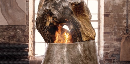 Fireplace Made of Wood