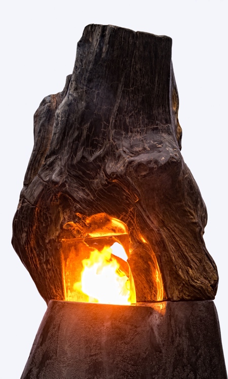 Wooden Fireplace