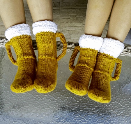 Vicky Djokic Beer Mug Socks