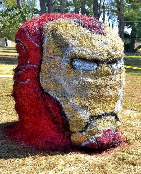 Jean Smith Halloween Hay Art