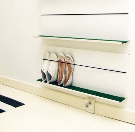 4 Pair Wall Mounted Shoe Rack