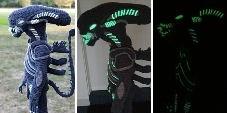 Crocheted Alien Xenomorph