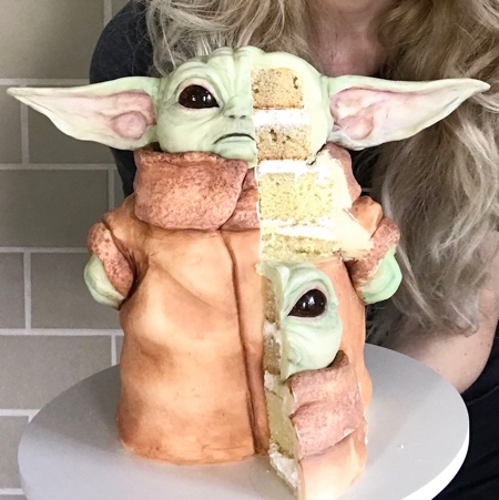 Star Wars Yoda Cake