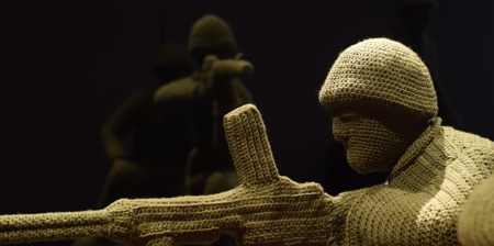 Crocheted Army Men