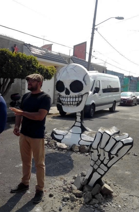 Giant Skeletons Street Art