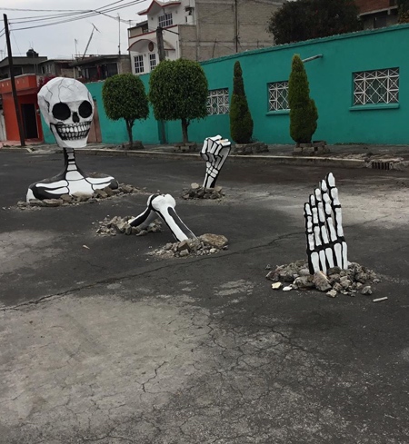 Skeletons Street Art