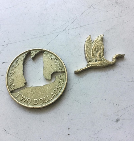 Cut Coins Sculptures