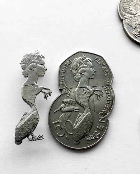 Cut Coins Sculpture