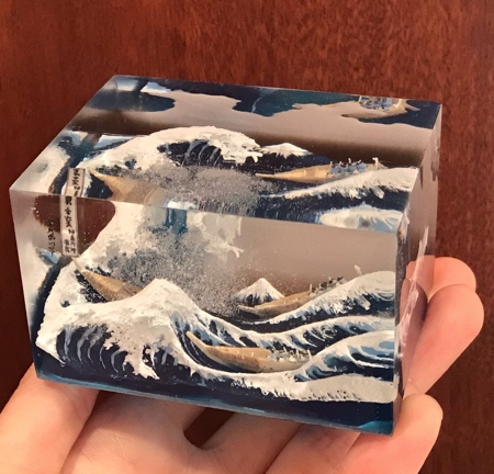 The Great Wave 3D Sculpture