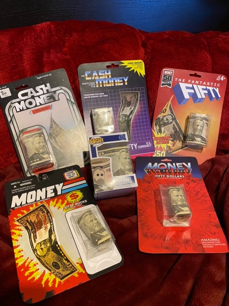 Dollar Bill Toy Packaging