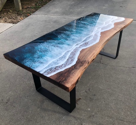 Ocean Resin Table