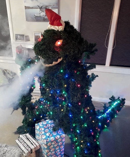Godzilla Christmas Tree