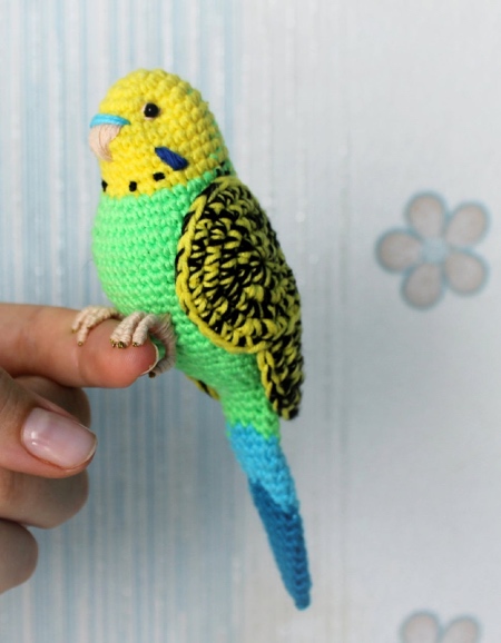 Crocheted Parrot
