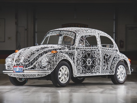 Wrought Iron Volkswagen Beetle