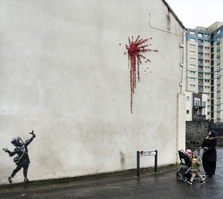 Banksy Street Art Valentines Day