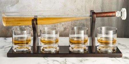 Baseball Bat Whiskey Decanter