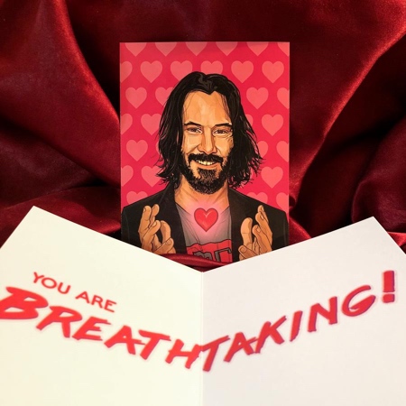 Keanu Reeves Valentines Day Card