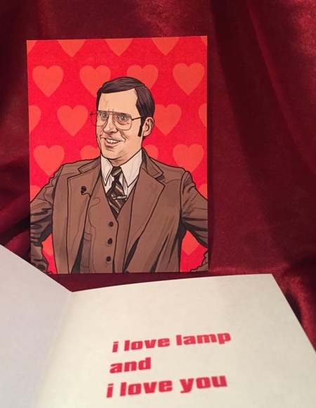 ANCHORMAN Valentines Day Card