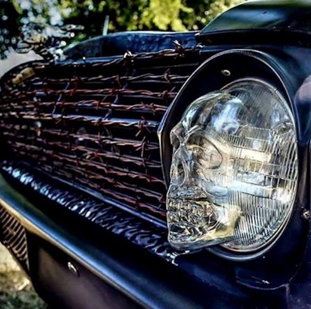 Skull Headlight Cover