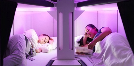 Airplane Economy Sleeping Pods