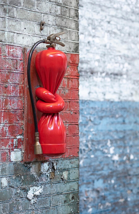 Fire Extinguisher Tied in a Knot