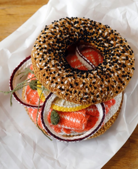 Crocheted Bagel