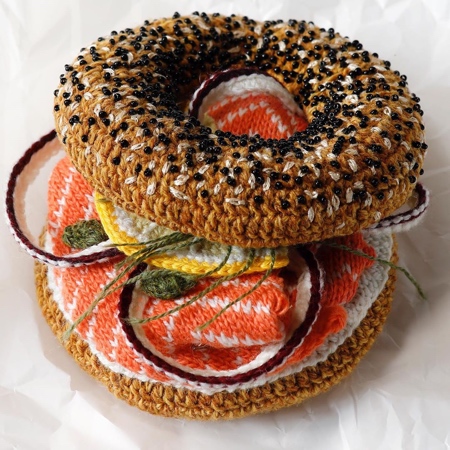 Kate Jenkins Crocheted Bagel