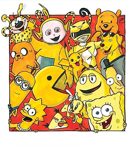 Yellow Famous Characters