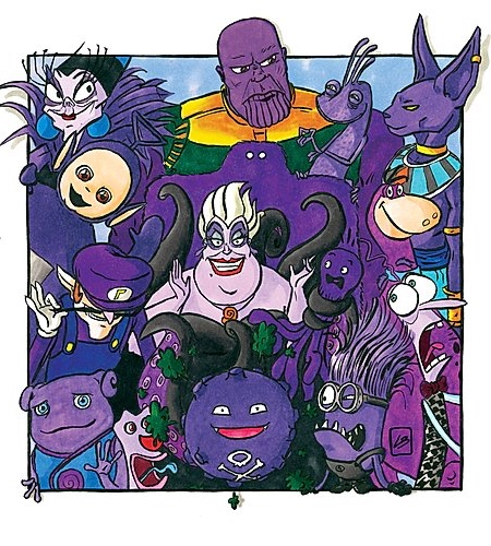 Purple Famous Characters