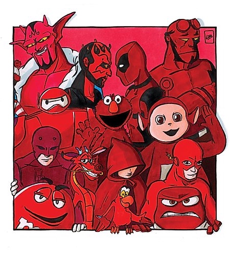 Red Famous Characters