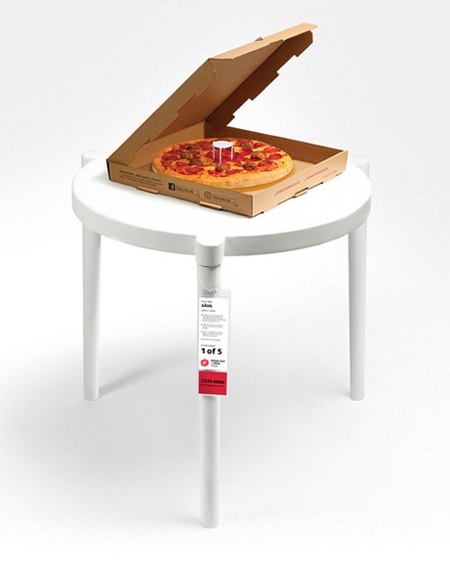 Real Pizza Box Table